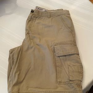 Izod Salt Water Cargo Short, khaki, 36